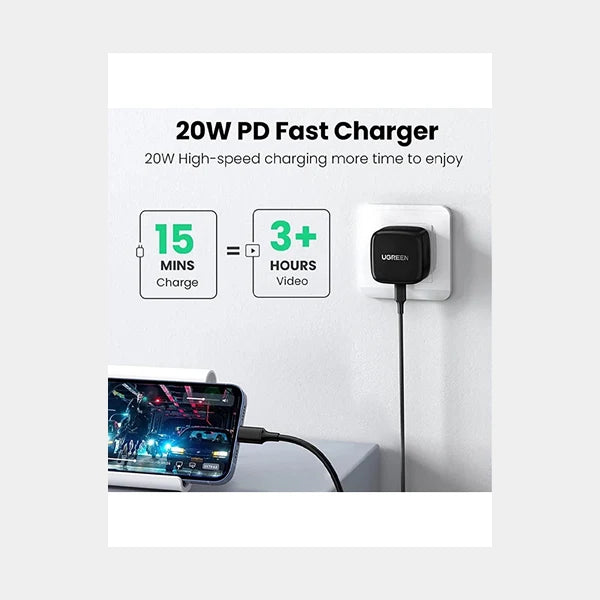 UGreen PD20W Fast Charger Black UK