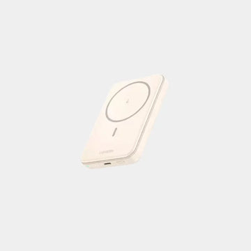 Ugreen  10000mAh MIni Magnetic Wireless 20W Power Bank Build-in USB-C Cable - white