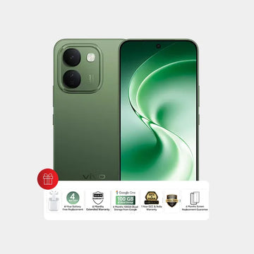 Vivo V80 Lite 5G 8GB 128GB(Earbuds+6 Months screen Replacement Warranty+6 months Extended Warranty  ) -Green