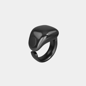 Weslamic iTasbih Salam Digital Prayer Zikr Ring, OLED Display, Magnetic Charging, 18 & 20mm Size - Black