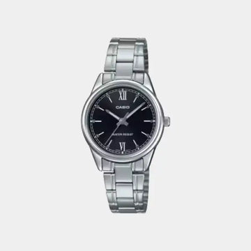 Casio Women's Stainless Steel Analog Watch LTP-V005D-1B2UDF - 28 mm - Silver