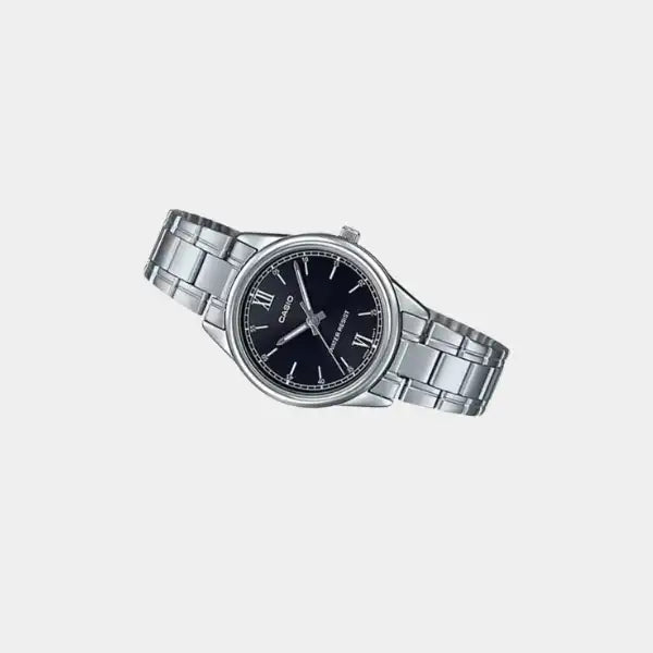 Casio Women's Stainless Steel Analog Watch LTP-V005D-1B2UDF - 28 mm - Silver