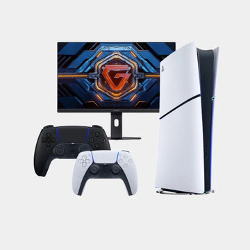 Xiaomi Gaming Monitor G24i 2026 With Sony Playstation PS5 Slim Console Digital 825GB & PS5 Dualsense Wireless Joystick Controller