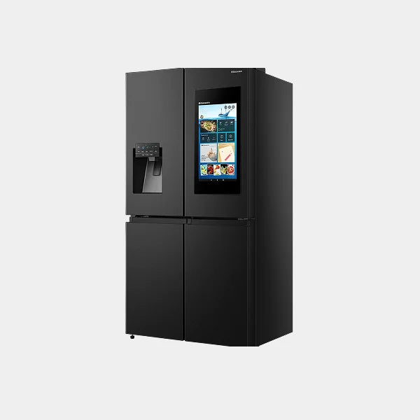 Hisense  Four Door French Smart Refrigerator with Touch Screen| 538L Net Capacity| Water & Ice Dispenser|RQ759N4IBU1  -Black