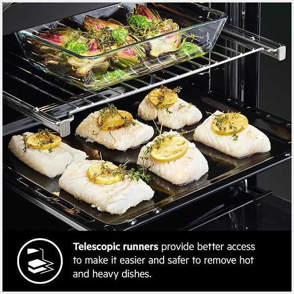 AEG Built-in Multifunction Oven 90CM, 77 Ltrs net capacity With Ring Heating Element | KEK442910M