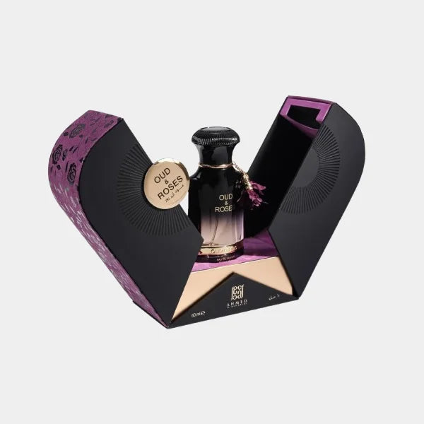 Ahmed Al Maghribi Oud And Roses Long Lasting Unisex Eau De Parfum -60ml