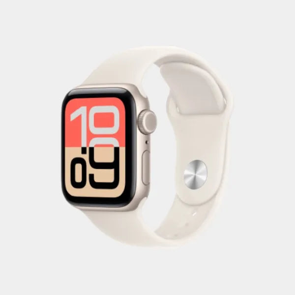 Apple Watch SE 3 GPS + Cellular 40mm Starlight Aluminium Case with Starlight Sport Band  M/L -MEP74