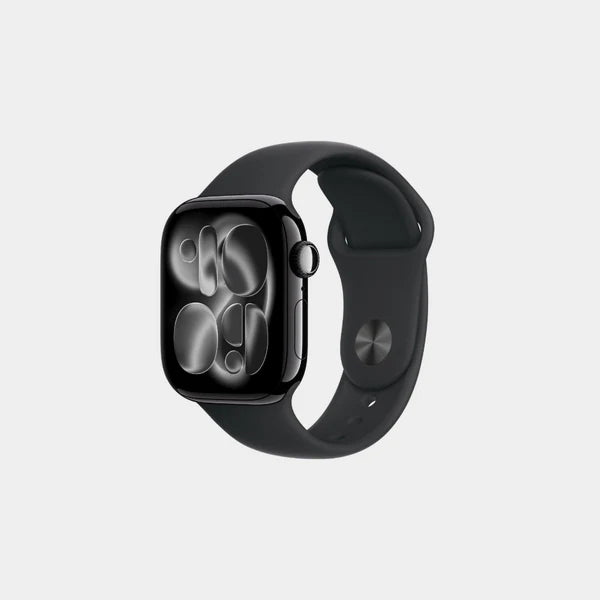 Apple Watch Series 11 GPS 46mm Jet Black Aluminium Case with Black Sport Band S/M - MEUW4