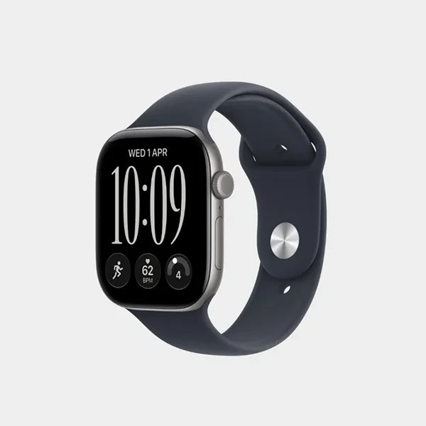 Apple Watch Series 12 GPS 42mm Space Grey Aluminium Case with Navy Blue Sport Band | M/L - MJE94AF/A