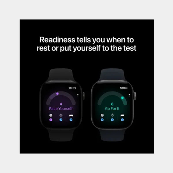 Apple Watch Series 12 GPS 46mm Black Aluminium Case with Black Sport Band qatar