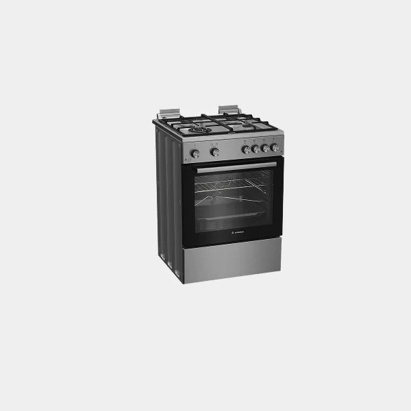 Ariston ARR6 GGG 23125 XME 60Cms Free Standing 4GAS Burner Cooking Range