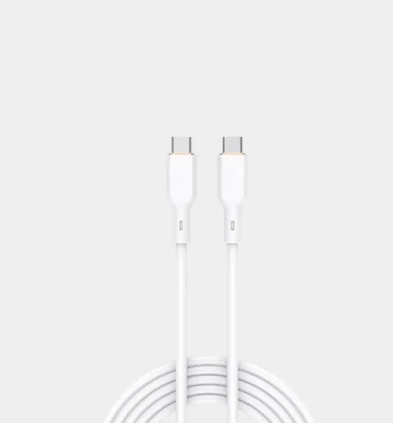 Aukey CB-SCC101 White 1m 100W Silicone USB C to USB C Cable