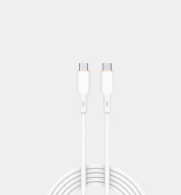 Aukey CB-SCC101 White 1m 100W Silicone USB C to USB C Cable