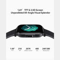 Aukey SW-1S-BK Black Smartwatch 1L With Calling Function in qatar