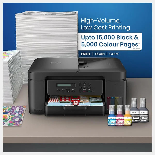 Brother  A4 3 In 1 Ink tank Printer With Duplex, Wireless & 20sheet ADF|DCP-T730DW