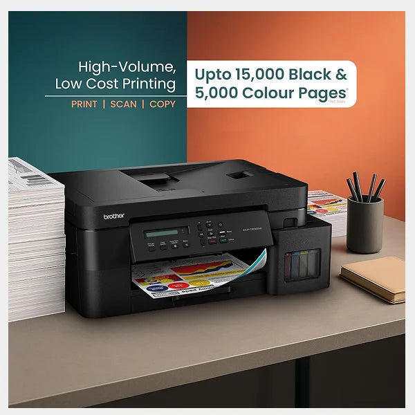 Brother DCP-T830DW A4 3 In 1 Inktank Printer With Duplex, Wired/Wireless & 20sheet ADF |DCP-T830DW
