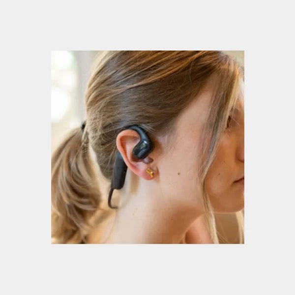 DCU Tecnologic AeroSound Air Conduction Bluetooth Headphones | Open-Ear Design | Lightweight Sports Fit | USB-C Charging | Bluetooth 5.3 | 34153530 - Black