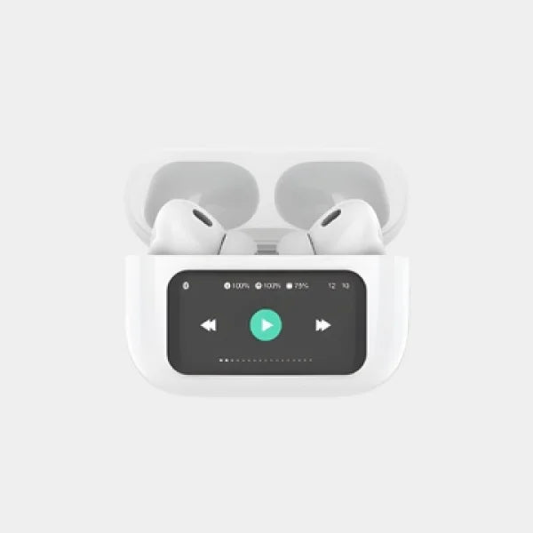 DCU Tecnologic Bluetooth Earphones With Touch Screen | True Wireless Stereo | Up to 20 Hours Playback | USB-C Charging | Bluetooth 5.4 | 34152080 - White