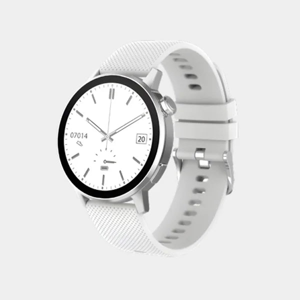 DCU Tecnologic GPS GeoTrack S Smartwatch | 1.32″ AMOLED Display | ABC Sensors | 130+ Sport Modes | Google & Siri Voice Assistant | 34157087 - Silver