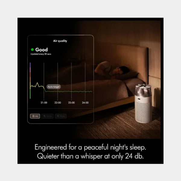 Dyson HushJet™ Compact Air Purifier | Up to 1076 sq.ft Coverage | 99.97% HEPA Filtration | Activated Carbon Filter | Ultra-Quiet 24dB Sleep Mode | App and Voice Control | 491099-01 - Black/Teal