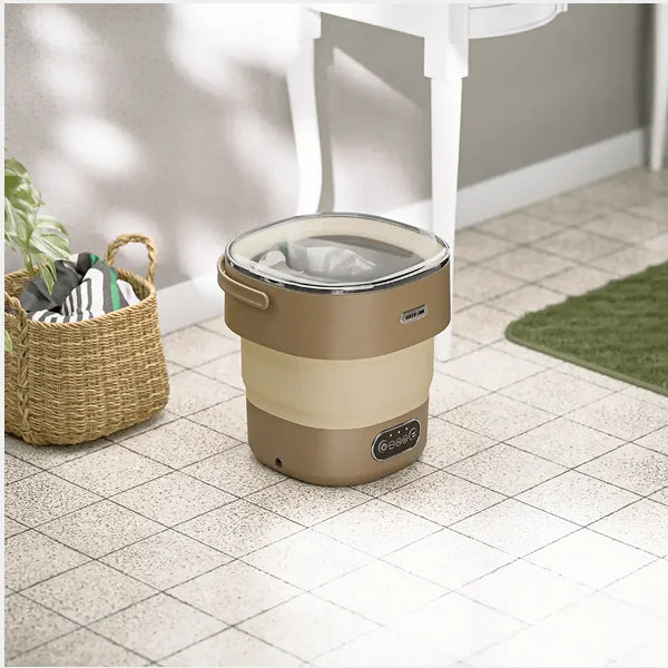 Green Lion Fold Wash Mini Washing Machine 13l - Khaki