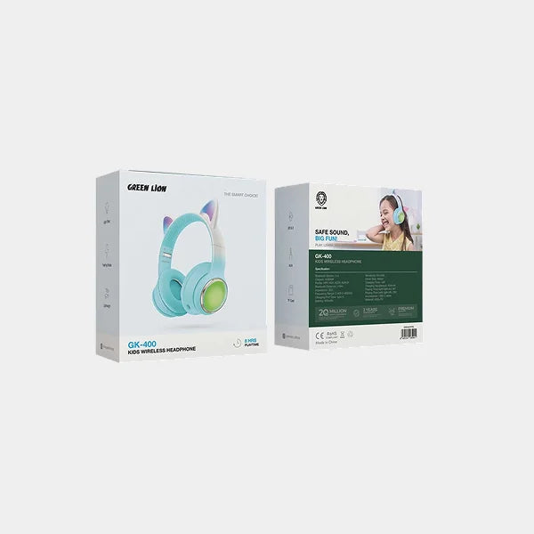 Green Lion Kids Wireless Headphone GK40О - Blue