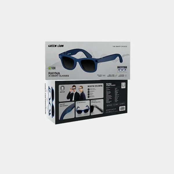 Green Lion Rayna AI Smart Glasses - Blue in qatar