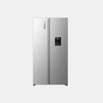 Hisense RS3P725NM1 Side By Side Refrigerator 725 Liters Inox |RS3P725NM1- Silver