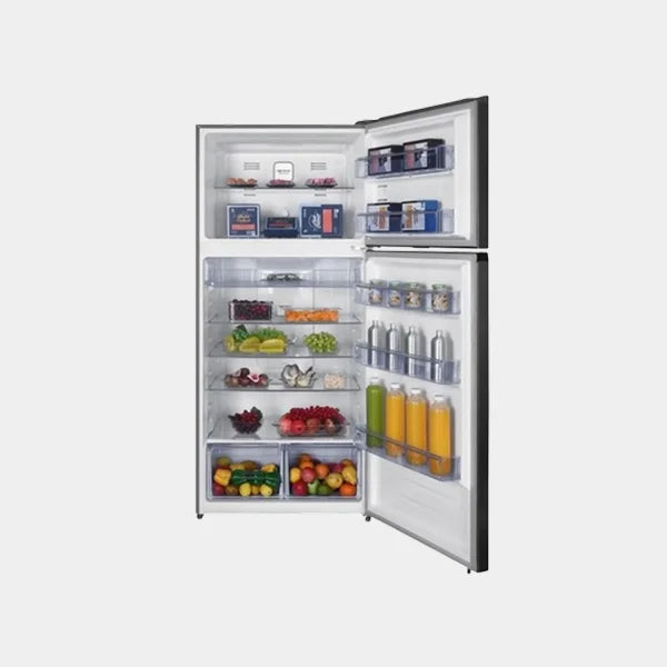 Hisense Two Door Top-mount 635L Freezer Fridge| Precise Electronic Control |Big Capacity| Total No Frost| 83x74.6x187 cm|RT3N635NAD4 -  Silver