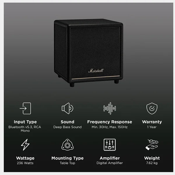 Marshall Heston Sub 200 Wireless Subwoofer