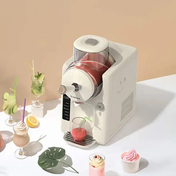 Nutricook Frost Slush & Swirl Frozen Treat Maker – Soft-Serve Ice Cream & Slushies| One-Touch Operation| Home Dessert Fun | NC-FRS330BG- Beige