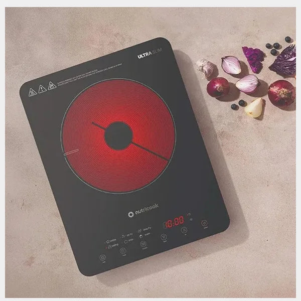 Nutricook Infrared Cooker 2000W – High-Power Infrared Heating| Energy-Efficient Cooking| Easy-Clean Glass Surface | NC-IFC150ME