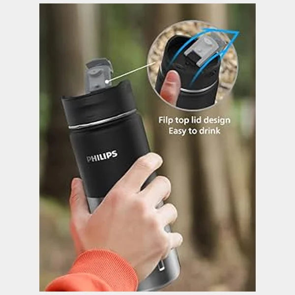 Philips GOZERO Hydration Thermal Water Bottle - Black