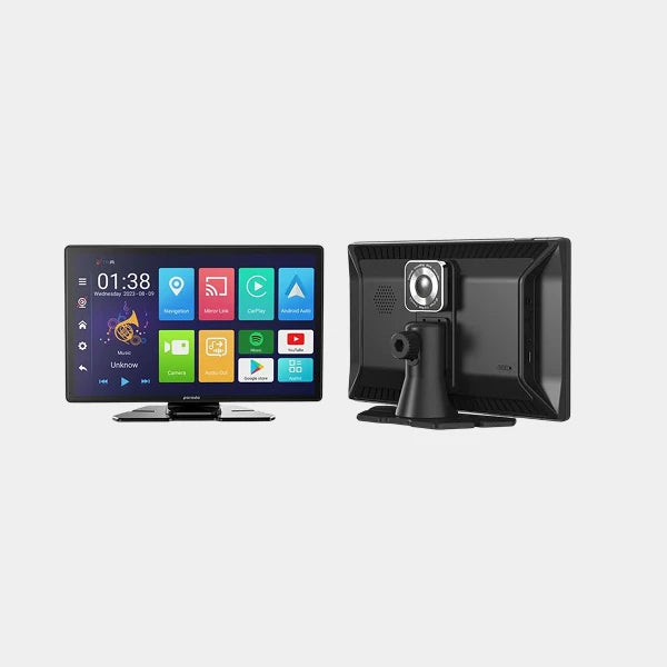 Porodo 9-Inch Android Carplay Tablet & DVR Unlimited Multimedia & Video Recording-Black
