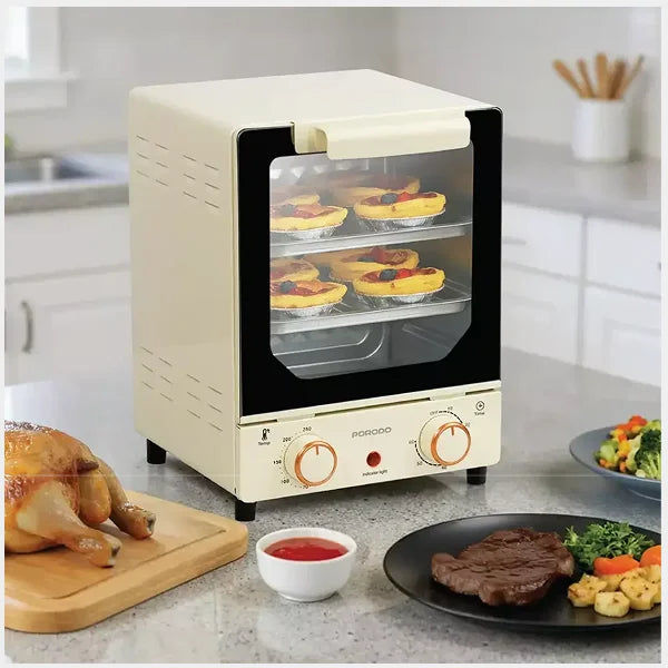 Porodo Vertical Design Temp Glass Mini Oven