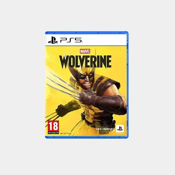 Sony Ps5 Console Silm Disc Version 1TB with Sony Ps5 Dualsense Wireless Controller Marvel Wolverine Battle Yellow Limited Edition |CD-Marvel Wolverine-PSS