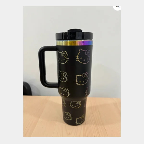 Stanley  Quencher  H2.0 Flowstate Tumbler Kitty  1.18L - Black