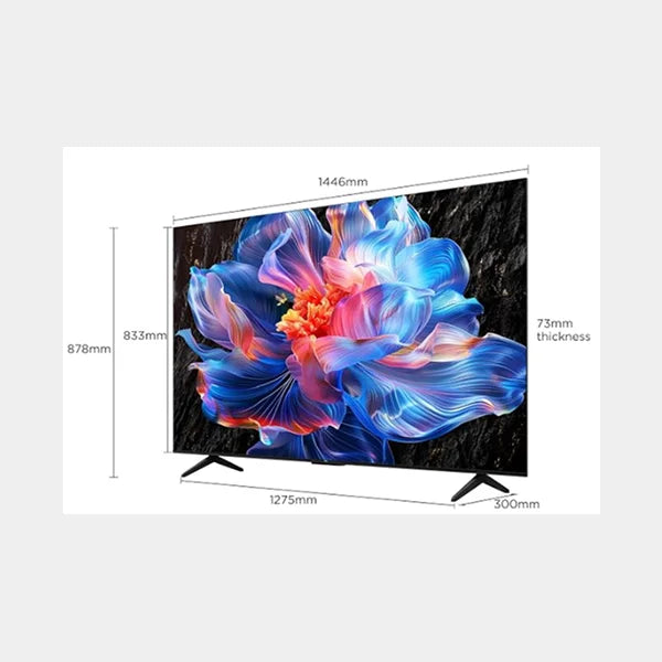 TCL 55''4k UHD Google TV 'AiPQ Processor MEMC 60HZ|Apple HomeKit|HVA Panel| Bluetooth5.4|Game Master|2.1HDMI 55P6L