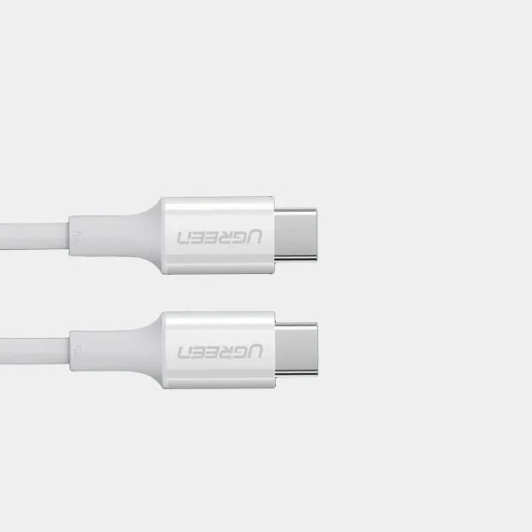 UGreen USB-C 2.0  To USB-C 2.0 Cable 1 Meter (White) 100 Wat