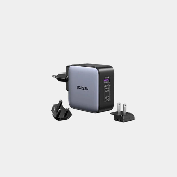 Ugreen USB-A+2*USB-C 65W GaN Tech Worldwide Travel Fast Charger qatar