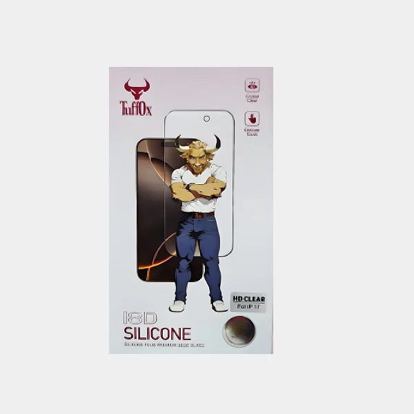 Tuffox  18D Silicone  Plus  Premium  Edge  Glass for  iphone  17 - Clear