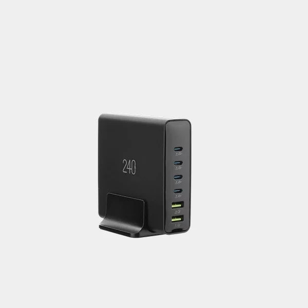 Goui Gan 240 6 Port Desktop Charger UK 4 PD + 2 USB – iConnect Qatar
