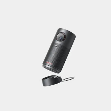 Anker Nebula Capsule Air Portable Smart Mini Projector | 1280 × 720 HD Resolution | Upto 150 ANSI Lumens Brightness | Auto Focus and Keystone | Google TV | 5W Speaker | Built-in 10000mAh Battery | D4112211 - Black