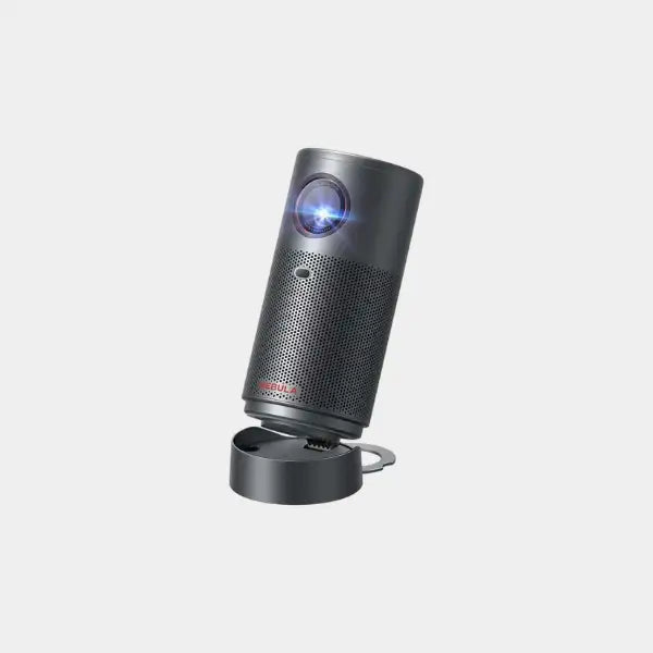 Anker Nebula Capsule Air Portable Smart Mini Projector | 1280 × 720 HD Resolution | Upto 150 ANSI Lumens Brightness | Auto Focus and Keystone | Google TV | 5W Speaker | Built-in 10000mAh Battery | D4112211 - Black