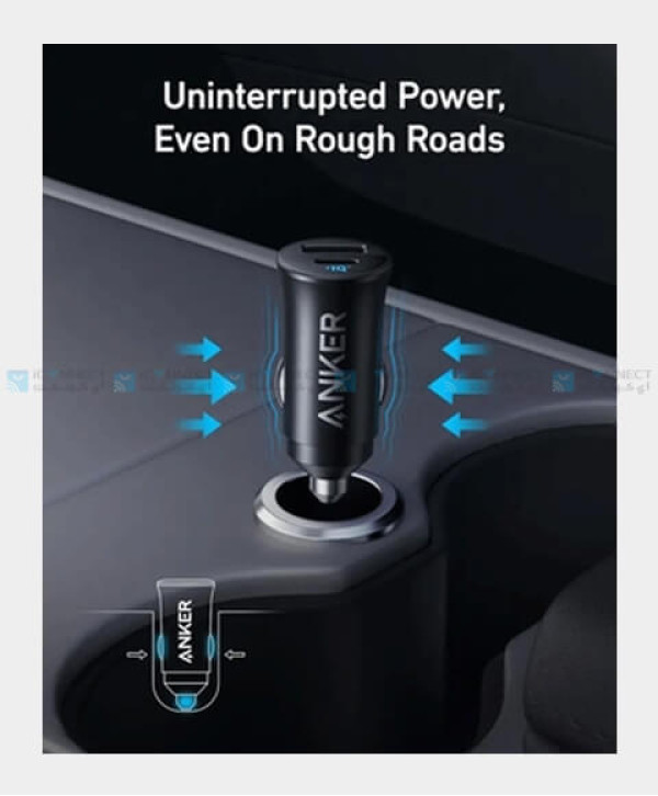 Anker PowerDrive Dual Port Car Charger  (30W, 2 Ports)  - Black