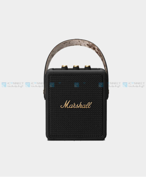 Marshall Stockwell II Black & Brass Portable Bluetooth Speaker