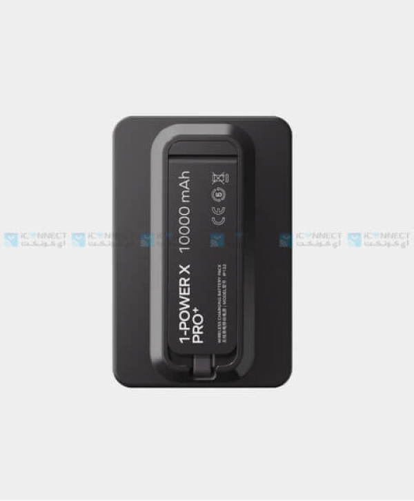 Momax 1-Power X Pro+ Magnetic Wireless Power Bank 10000 mAh with Built-In USB-C Cable - Black