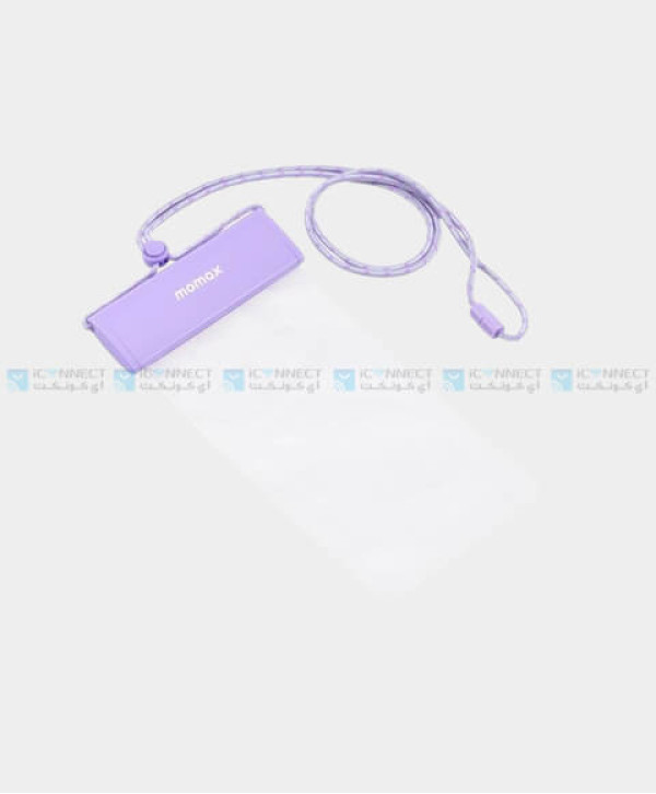 Momax Portable Hanging Phone Waterproof Pouch Bag - Purple