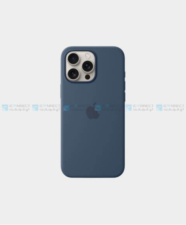 Apple Silicone Case For Apple iPhone 16 Pro - Denim