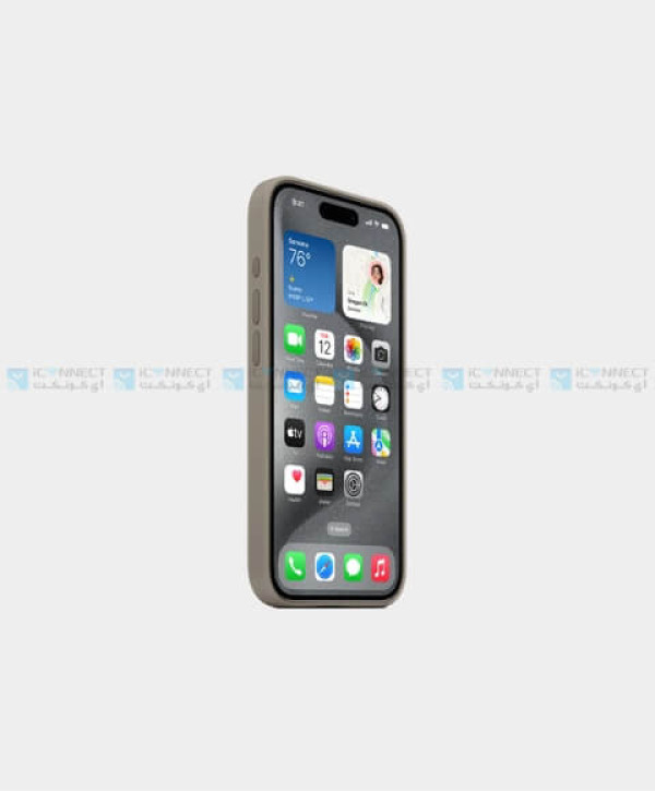 Apple Silicone Case For Apple iPhone 15 Pro  - Clay